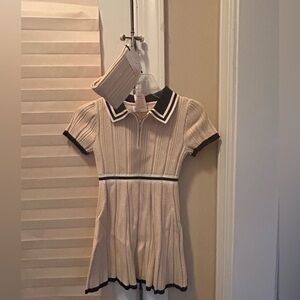 Chic Kids Dress in Cream and Black